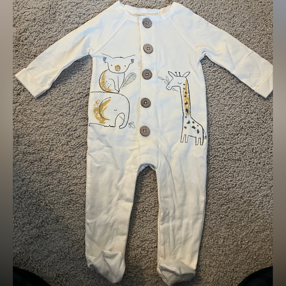 Mud pie onesie pajama 6m footed